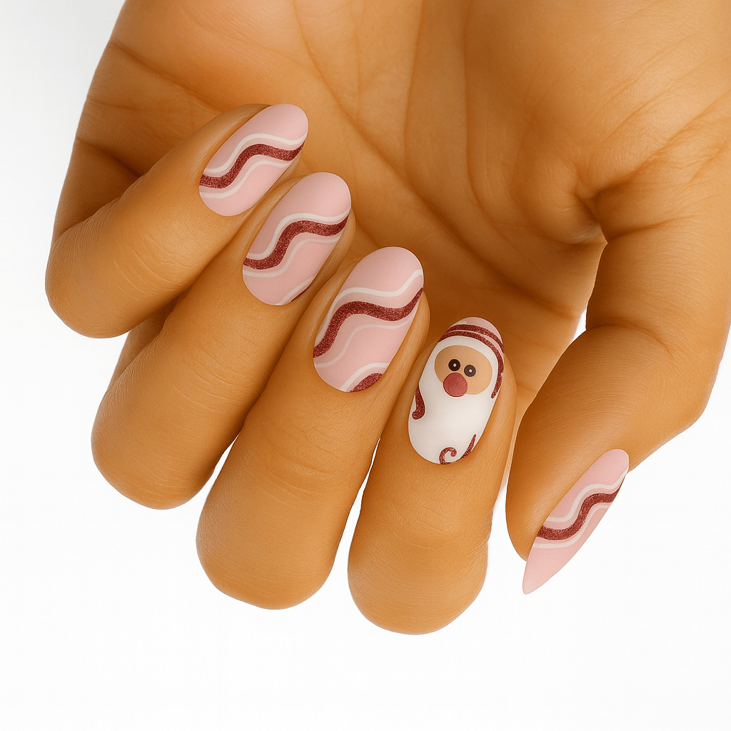 Holy Grail Nail Non-UV Nail Wraps Jolly Santa (Wide Fit) - Holy Classics (Non-UV Nail Wraps)