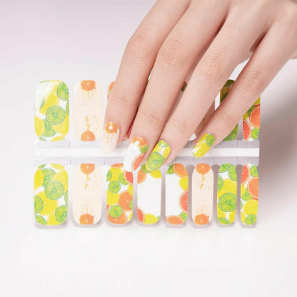 Holy Grail Nail Non-UV Nail Wraps Juicy Citrus - Nail Wraps