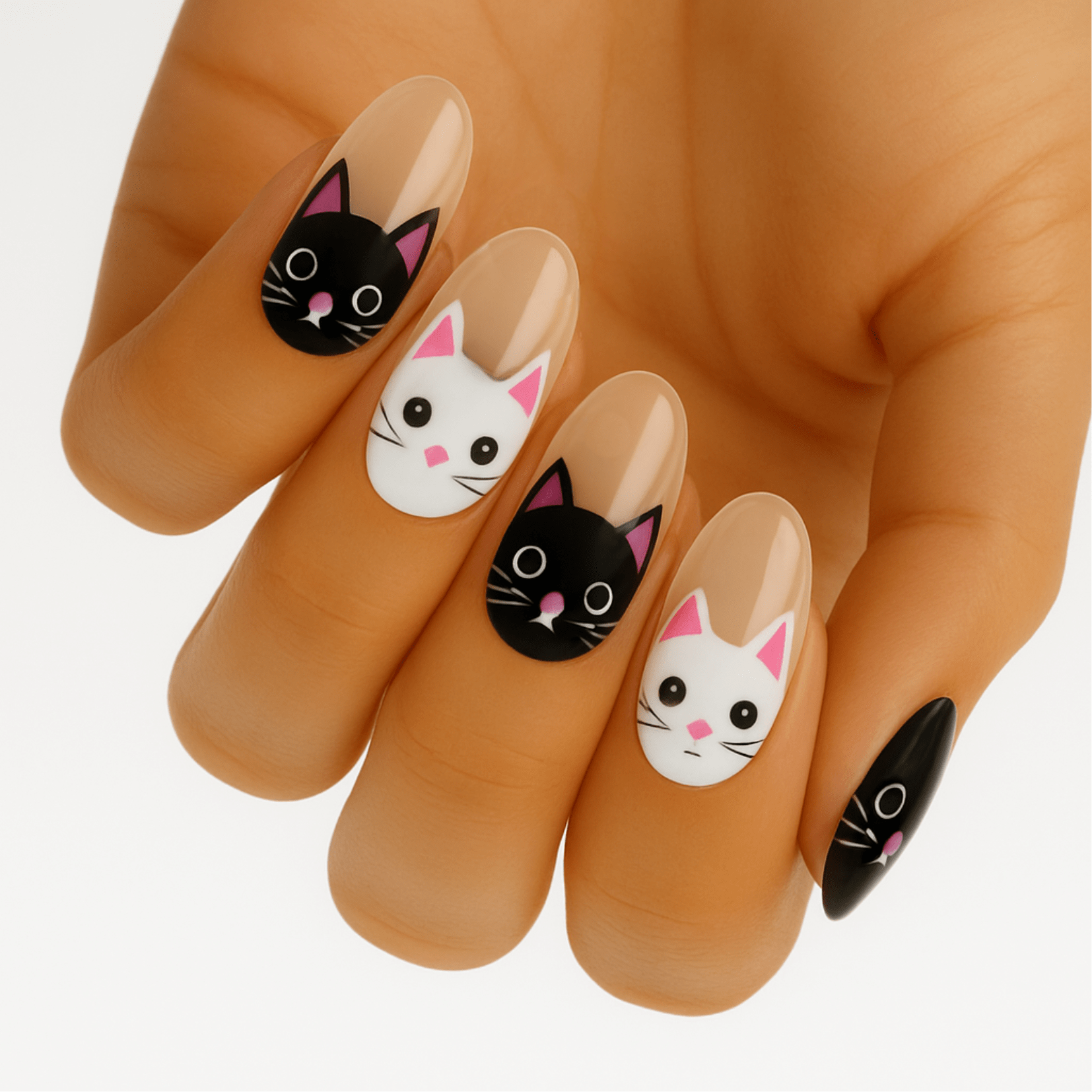 Holy Grail Nail Non-UV Nail Wraps Kit Cat (Transparent) - Holy Classics (Non-UV Nail Wraps)