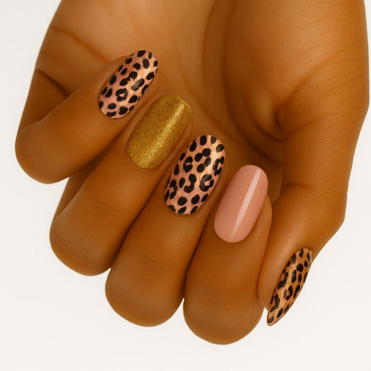 Holy Grail Nail Non-UV Nail Wraps Kitty Likes to Scratch (Glitter) - Wide Fit Wrap (22 Piece)