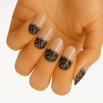 Holy Grail Nail Non-UV Nail Wraps Lacy Lacy (Part Transparent)- Holy Classics (Non-UV Nail Wraps)