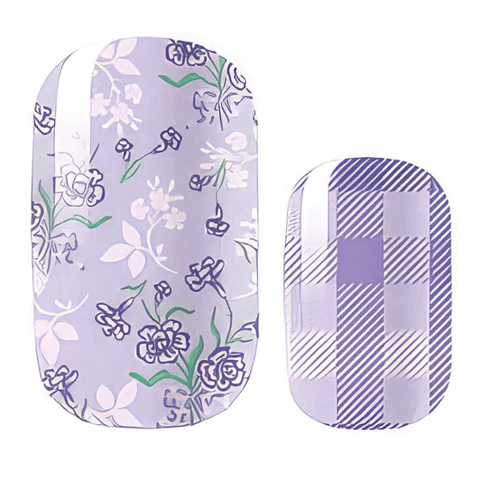 Holy Grail Nail Non-UV Nail Wraps Lavender Plaid - Holy Classics (Non-UV Nail Wraps)