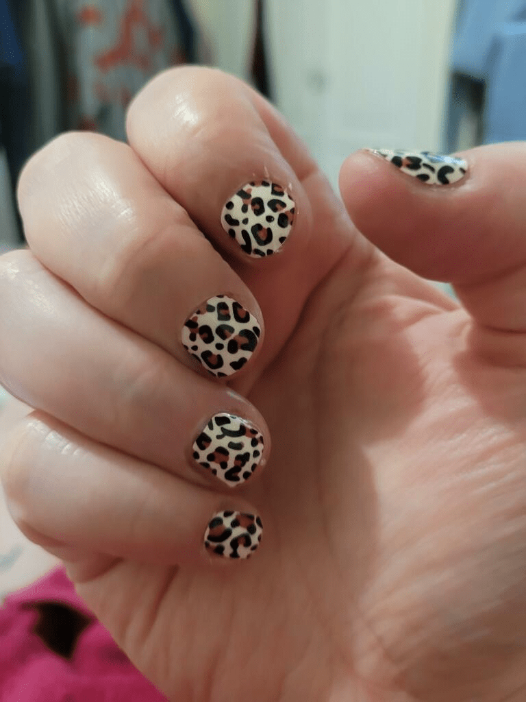 Holy Grail Nail Non-UV Nail Wraps Leo Leopard Noir - Wide Fit Wrap (20 Piece)