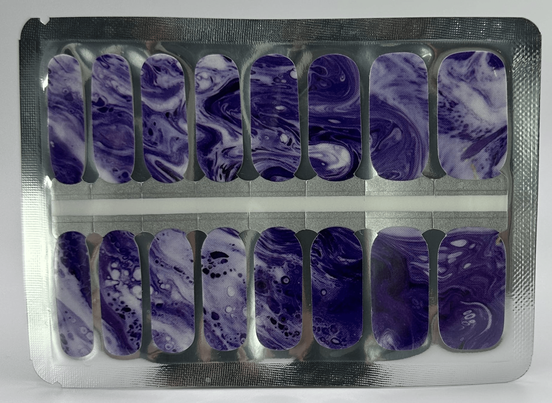 Holy Grail Nail Non-UV Nail Wraps Marble Print (Purple) - Holy Classics (Non-UV Nail Wraps)