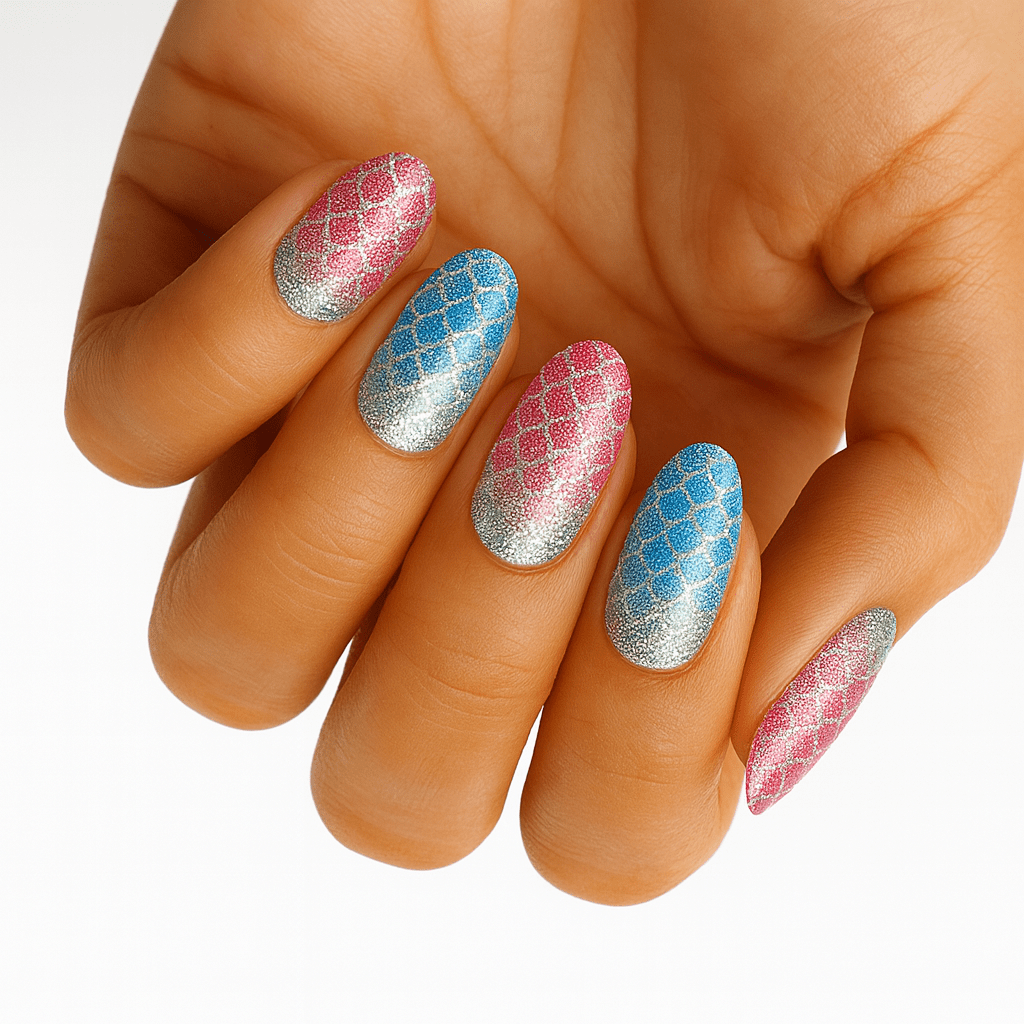 Holy Grail Nail Non-UV Nail Wraps Mermaid's Tail (Glitter) - Holy Classics (Non-UV Nail Wraps)