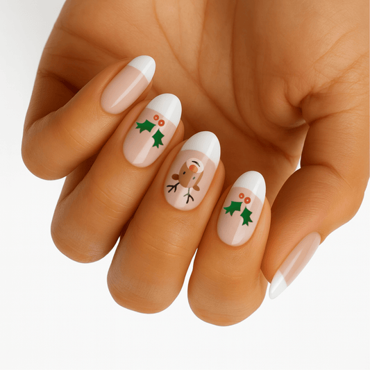 Holy Grail Nail Non-UV Nail Wraps Mistletoe and Reindeer - Holy Classics (Non-UV Nail Wraps)