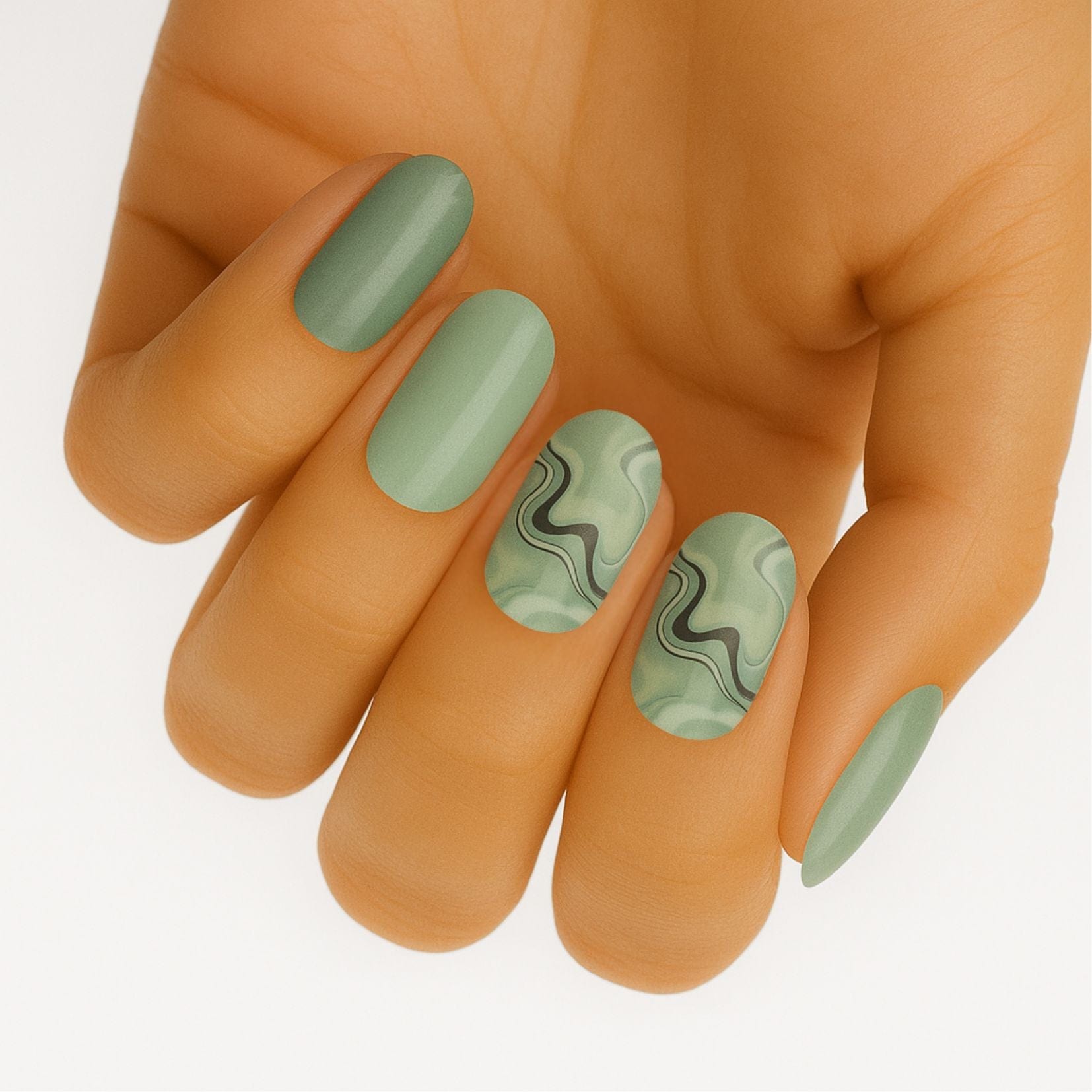 Holy Grail Nail Non-UV Nail Wraps Mists of Time - Wide Fit Wrap (22 Piece)