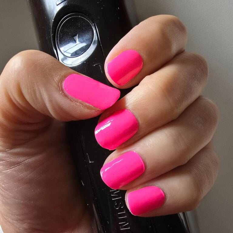 Holy Grail Nail Non-UV Nail Wraps Neon Pink - Holy Classics (Non-UV Nail Wraps)