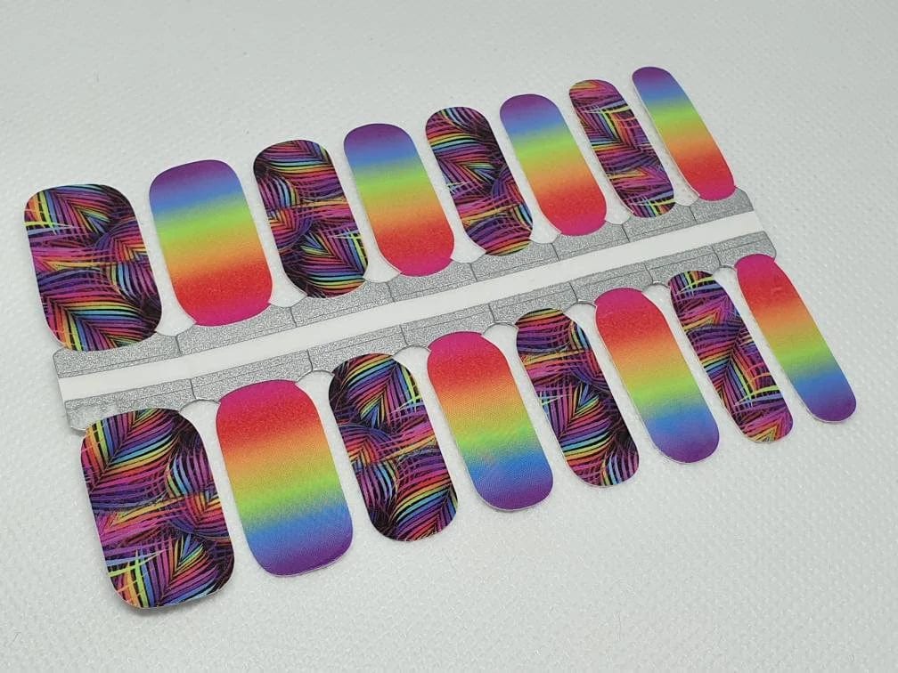 Holy Grail Nail Non-UV Nail Wraps Ombre Fronds - Holy Classics (Non-UV Nail Wraps)