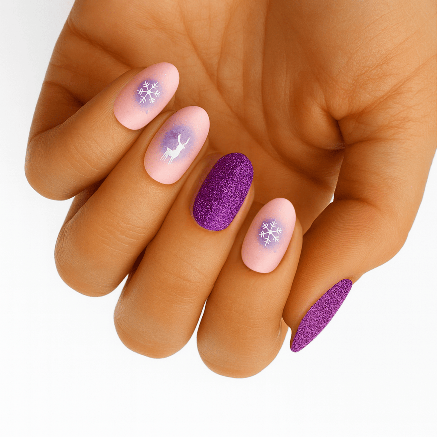 Holy Grail Nail Non-UV Nail Wraps Pastel Reindeer - Holy Classics (Non-UV Nail Wraps)