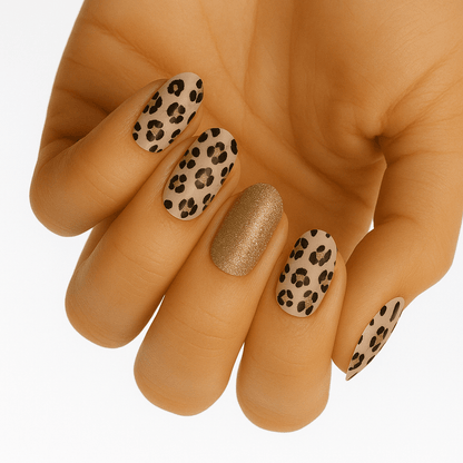 Holy Grail Nail Non-UV Nail Wraps Paw Print Gold - Holy Classics (Non-UV Nail Wraps)