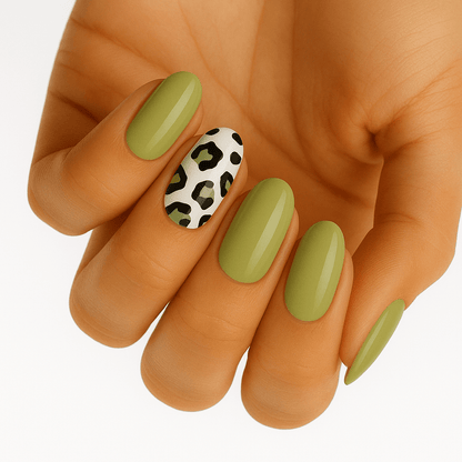 Holy Grail Nail Non-UV Nail Wraps Paw Print Green - Holy Classics (Non-UV Nail Wraps)