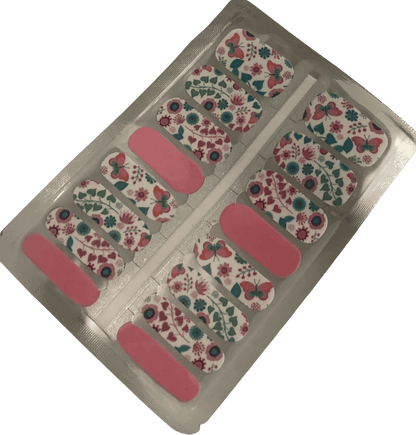Holy Grail Nail Non-UV Nail Wraps Pink Butterfly - Holy Classics (Non-UV Nail Wraps)