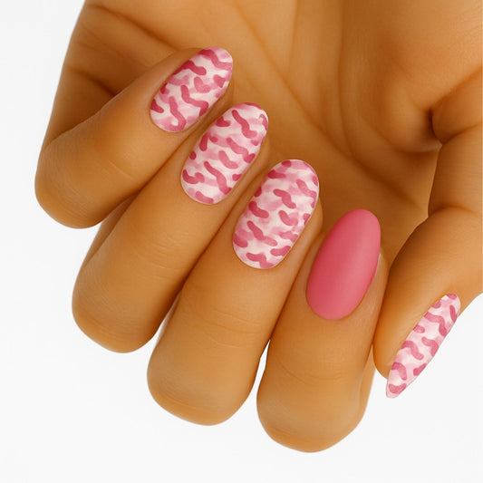 Holy Grail Nail Non-UV Nail Wraps Pink Camo - Holy Classics (Non-UV Nail Wraps)