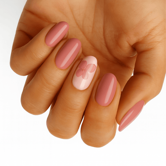 Holy Grail Nail Non-UV Nail Wraps Pink Carnation - Wide Fit Wrap (20 Piece)