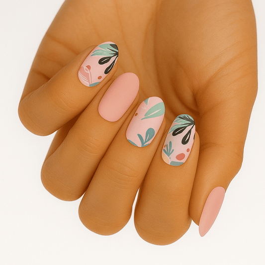 Holy Grail Nail Non-UV Nail Wraps Pink Jungle - Holy Classics (Non-UV Nail Wraps)