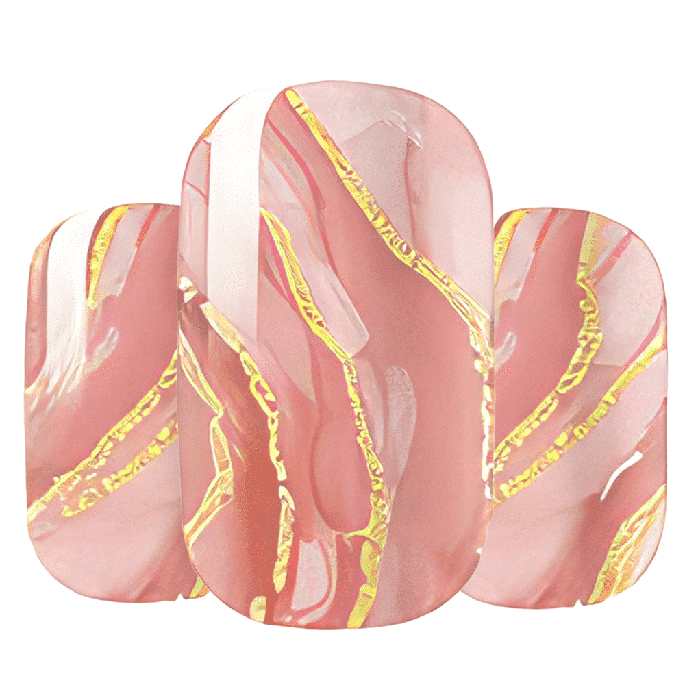 Holy Grail Nail Non-UV Nail Wraps Pink Precious - Wide Fit Wrap (20 Piece)