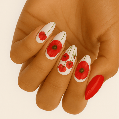 Holy Grail Nail Non-UV Nail Wraps Poppy Field - Holy Classics (Non-UV Nail Wraps)