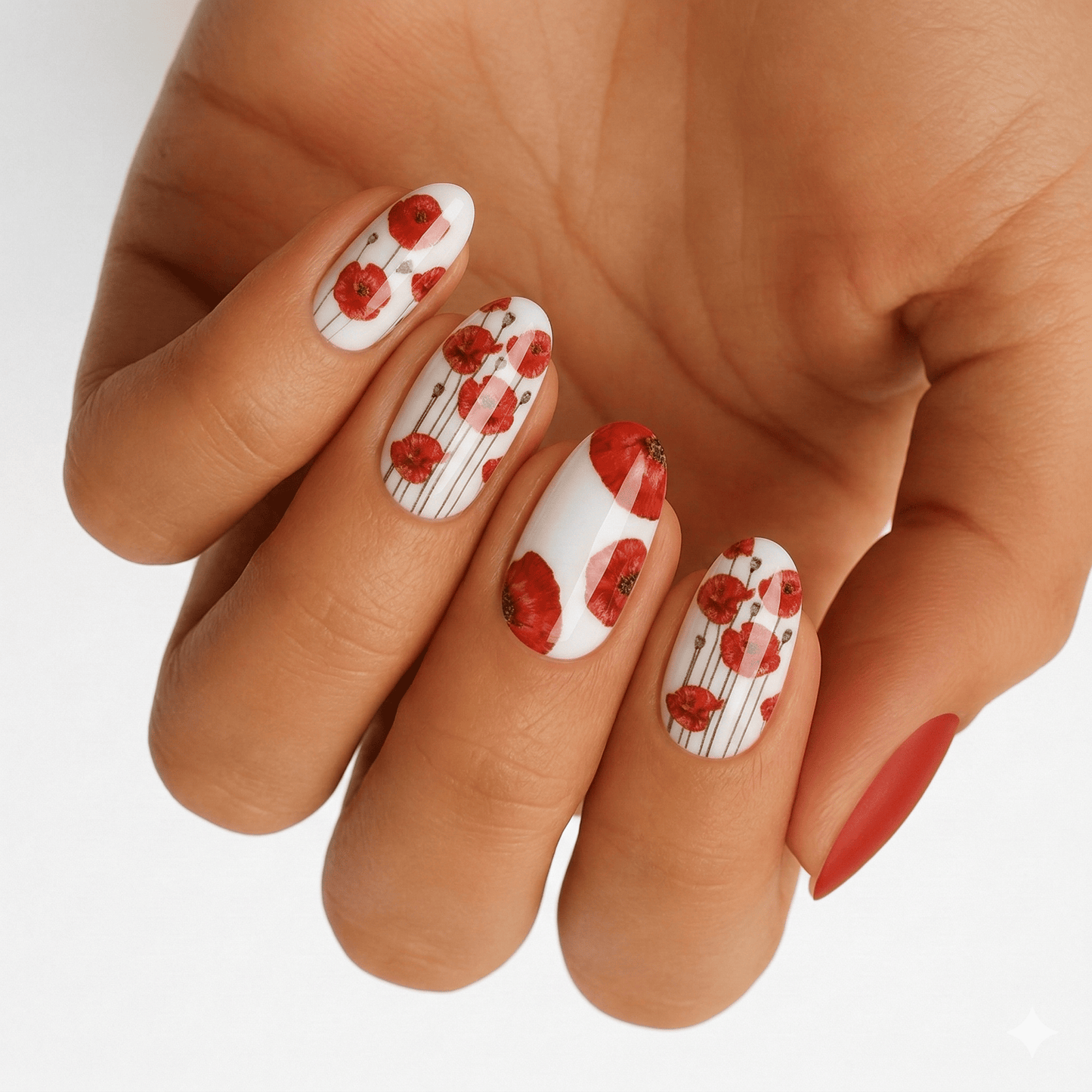 Holy Grail Nail Non-UV Nail Wraps Poppy Field - Holy Classics (Non-UV Nail Wraps)
