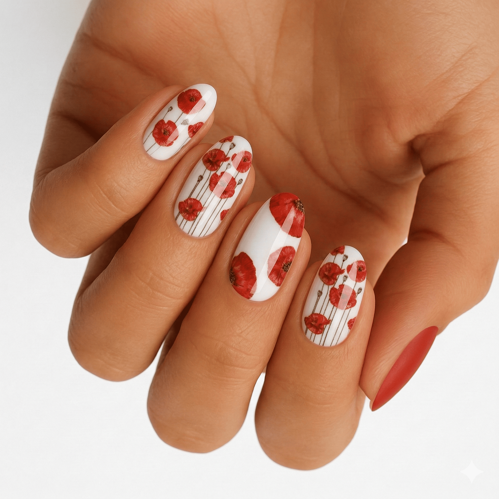 Holy Grail Nail Non-UV Nail Wraps Poppy Field - Holy Classics (Non-UV Nail Wraps)
