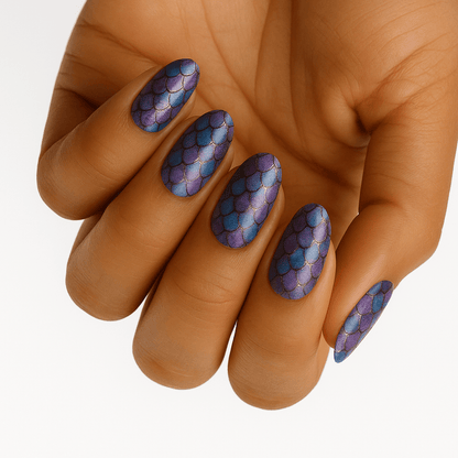 Holy Grail Nail Non-UV Nail Wraps Precious Shells - Wide Fit Wrap (20 Piece)