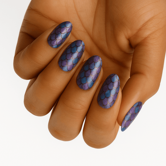 Holy Grail Nail Non-UV Nail Wraps Precious Shells - Wide Fit Wrap (20 Piece)