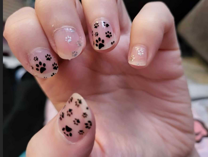 Holy Grail Nail Non-UV Nail Wraps Press Paws (Transparent) - Holy Classics (Non-UV Nail Wraps)