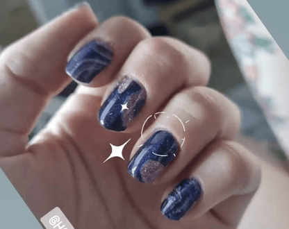 Holy Grail Nail Non-UV Nail Wraps Purple Haze (Glitter) - Holy Classics (Non-UV Nail Wraps)