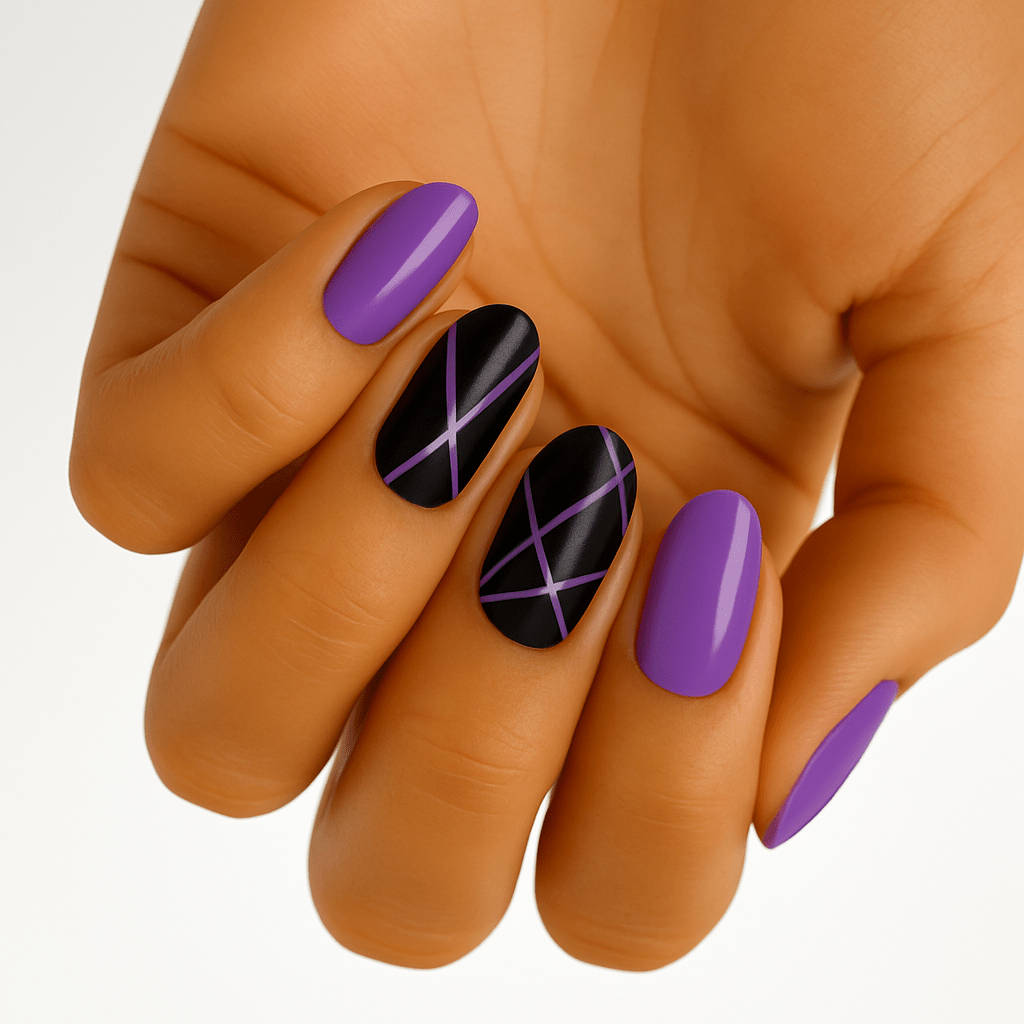 Holy Grail Nail Non-UV Nail Wraps Purple Mikado - Holy Classics (Non-UV Nail Wraps)