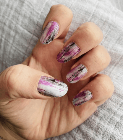 Holy Grail Nail Non-UV Nail Wraps Purple Static - Holy Classics (Non-UV Nail Wraps)
