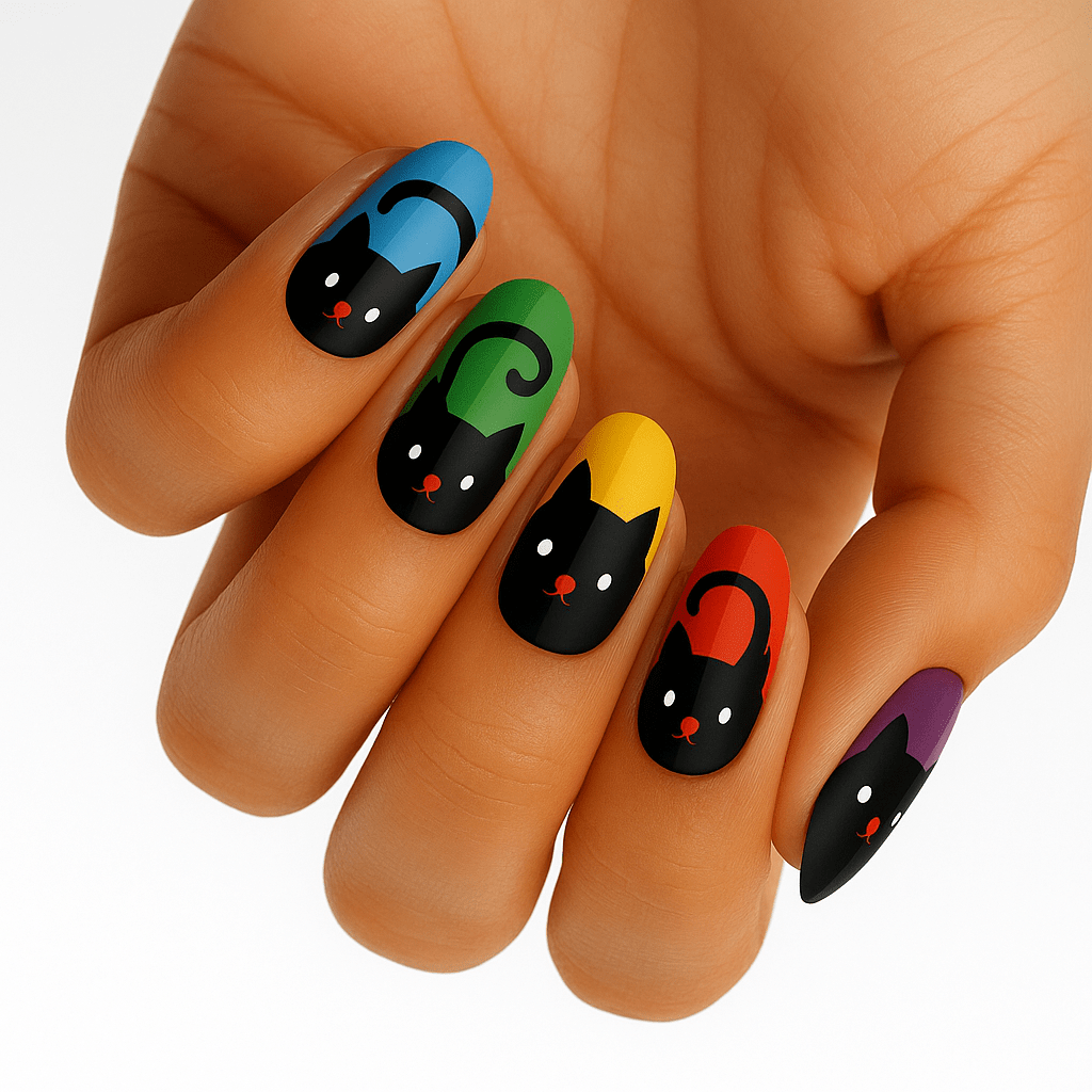 Holy Grail Nail Non-UV Nail Wraps Rainbow Cat - Holy Classics (Non-UV Nail Wraps)