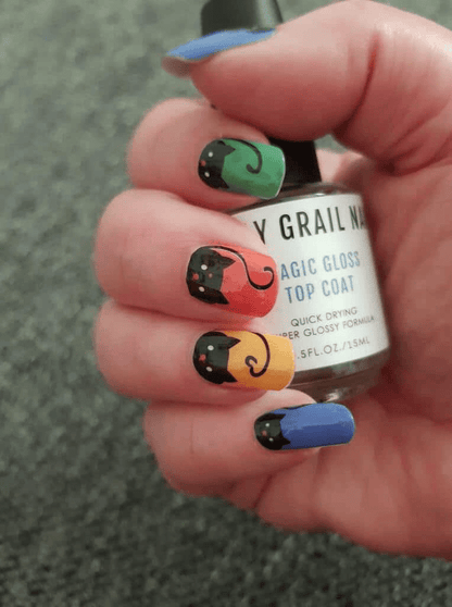 Holy Grail Nail Non-UV Nail Wraps Rainbow Cat - Holy Classics (Non-UV Nail Wraps)