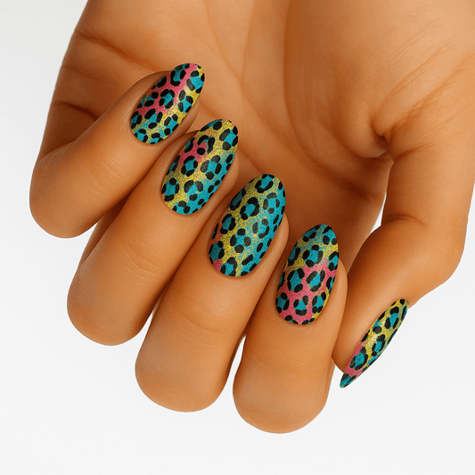 Holy Grail Nail Non-UV Nail Wraps Rainbow Leopard - Holy Classics (Non-UV Nail Wraps)