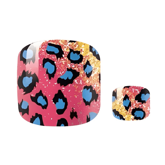 Holy Grail Nail Non-UV Nail Wraps Rainbow Leopard - Holy Classics (Non-UV Pedi Wraps)