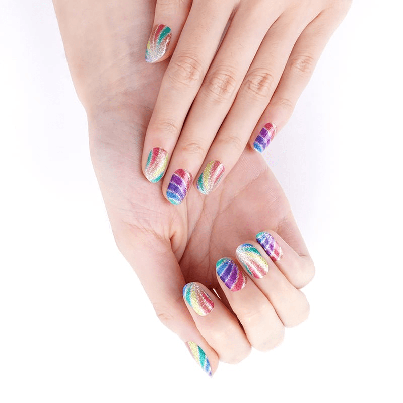 Holy Grail Nail Non-UV Nail Wraps Rainbow Swirl - Holy Classics (Non-UV Nail Wraps)