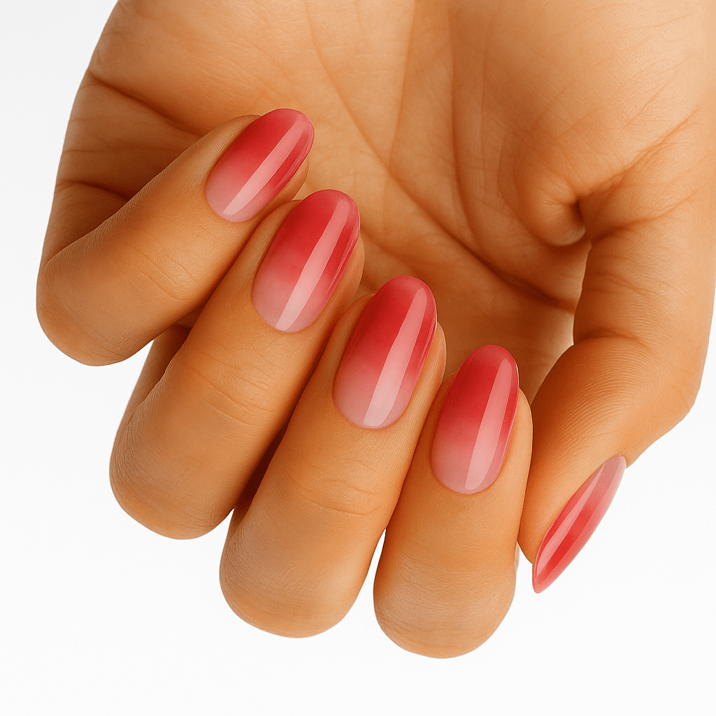 Holy Grail Nail Non-UV Nail Wraps Red Sky at Night (Sheer) - Holy Classics (Non-UV Nail Wraps)