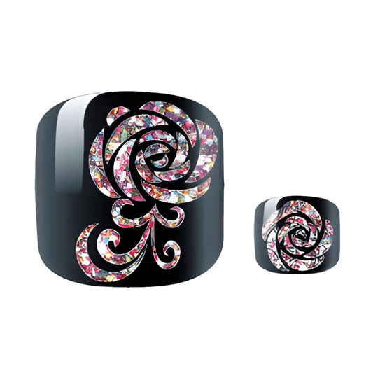 Holy Grail Nail Non-UV Nail Wraps Rose Noir - Holy Classics (Non-UV Pedi Wraps)