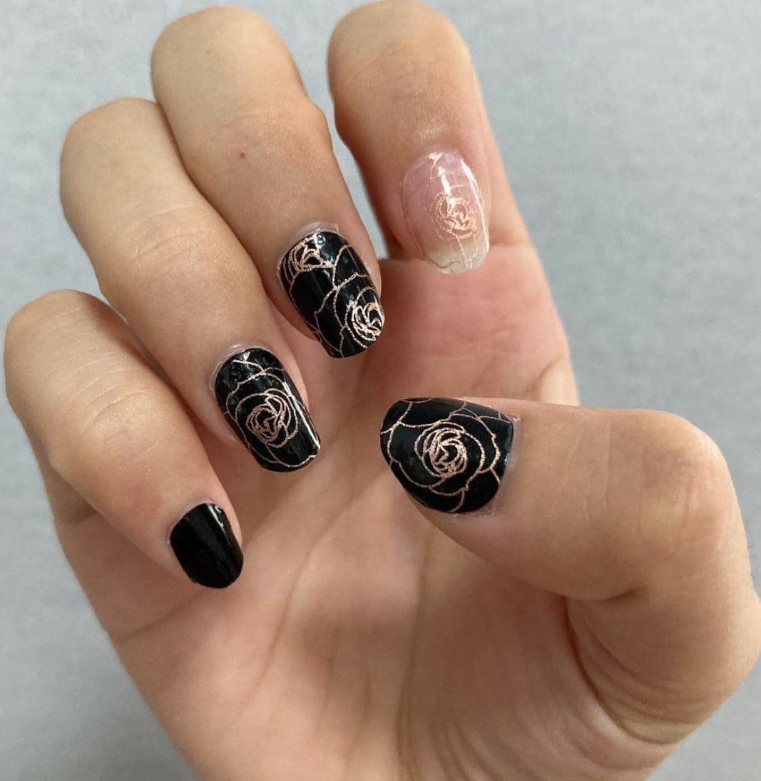 Holy Grail Nail Non-UV Nail Wraps Roses are Pink (Part Transparent)- Holy Classics (Non-UV Nail Wraps)