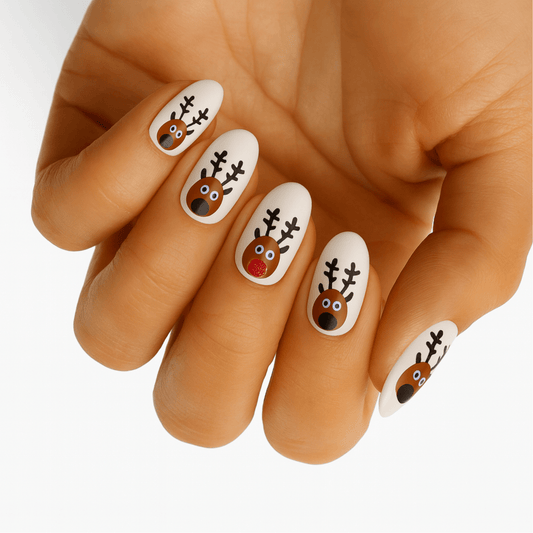 Holy Grail Nail Non-UV Nail Wraps Rudolf (Part Transparent) - Holy Classics (Non-UV Nail Wraps)