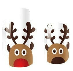 Holy Grail Nail Non-UV Nail Wraps Rudolf (Part Transparent) - Holy Classics (Non-UV Nail Wraps) - Transparent