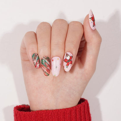 Holy Grail Nail Non-UV Nail Wraps Santa Claws