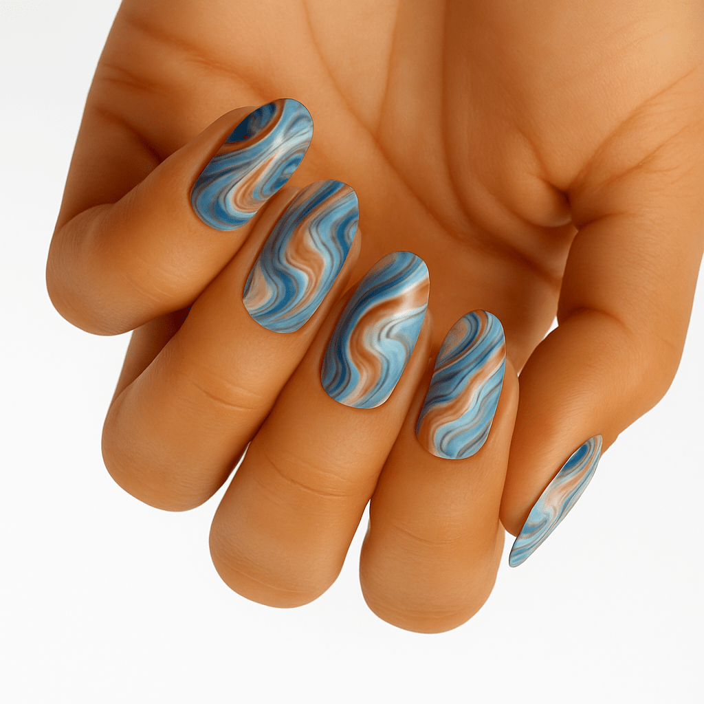 Holy Grail Nail Non-UV Nail Wraps Shifting Sands - Wide Fit Wrap (22 Piece)