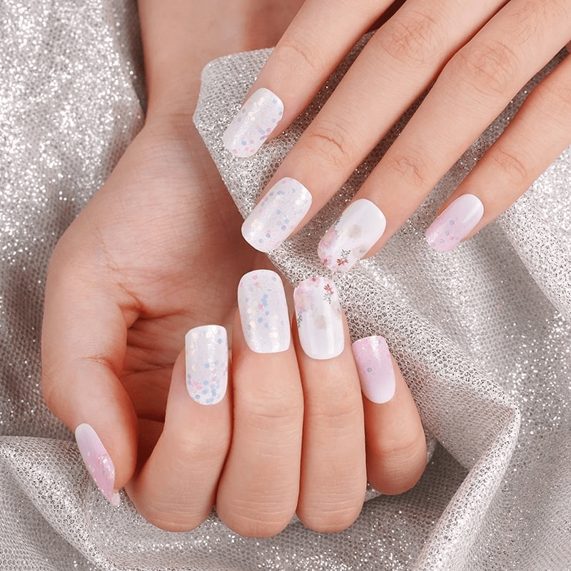 Holy Grail Nail Non-UV Nail Wraps Showered in Pink - Holy Classics (Non-UV Nail Wraps)