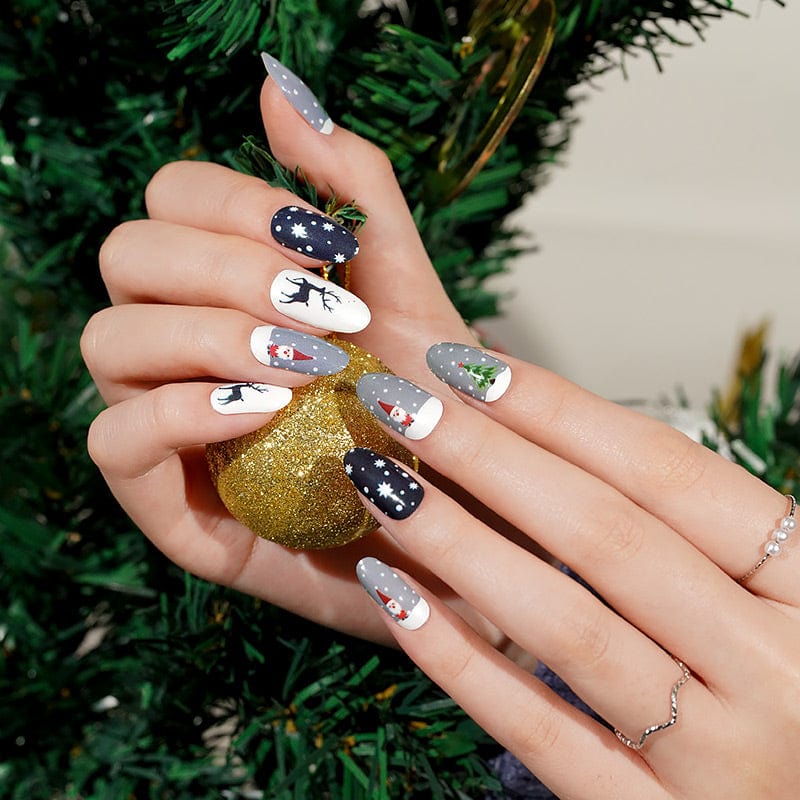 Holy Grail Nail Non-UV Nail Wraps Silent Night, Shiny Nails