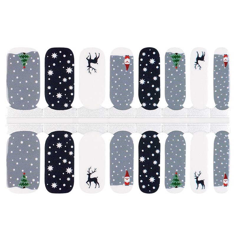 Holy Grail Nail Non-UV Nail Wraps Silent Night, Shiny Nails