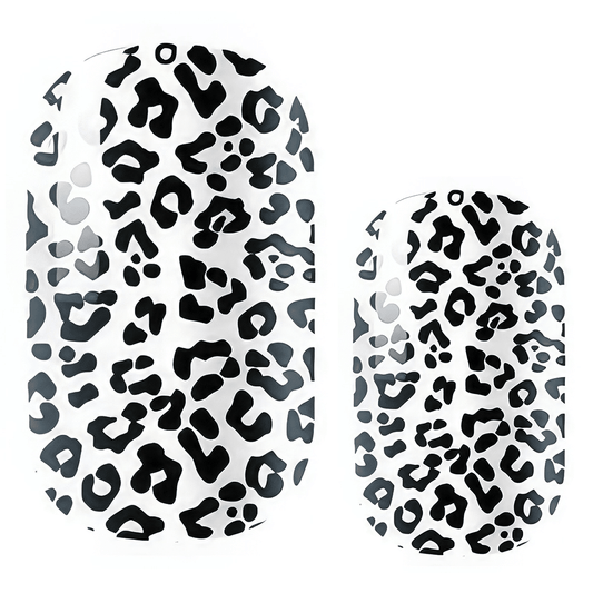 Holy Grail Nail Non-UV Nail Wraps Silver Leopard - Holy Classics (Non-UV Nail Wraps)