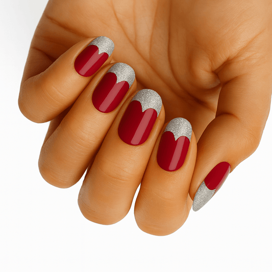 Holy Grail Nail Non-UV Nail Wraps Silver Tips - Holy Classics (Non-UV Nail Wraps)