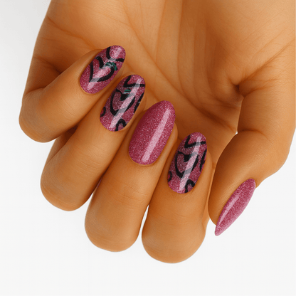 Holy Grail Nail Non-UV Nail Wraps Sparkle Heart - Holy Classics (Non-UV Nail Wraps)