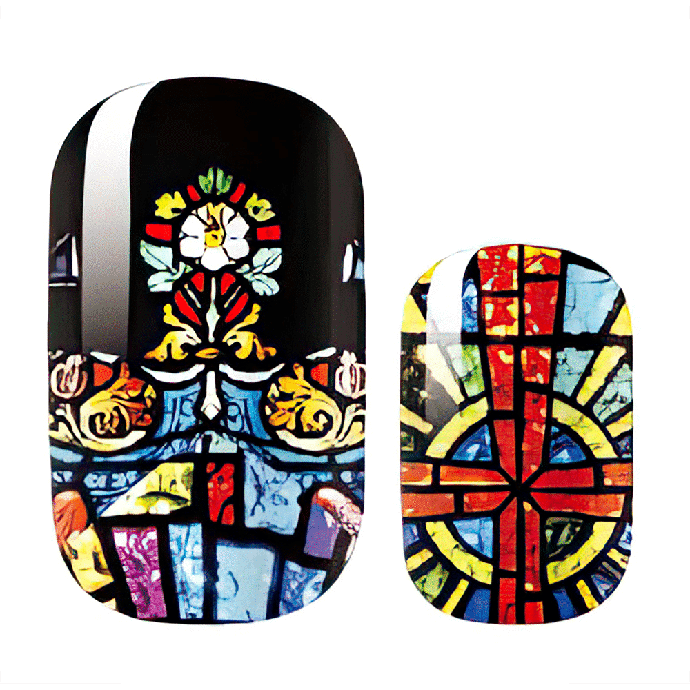 Holy Grail Nail Non-UV Nail Wraps Stained Glass - Holy Classics (Non-UV Nail Wraps)