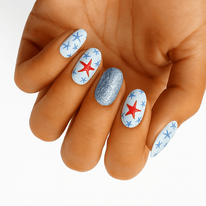 Holy Grail Nail Non-UV Nail Wraps Starfish - Holy Classics (Non-UV Nail Wraps)